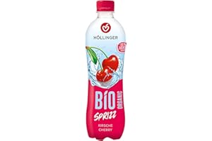 HÖLLINGER Bio Spritz Cerise, boisson pétillante végane, bouteille PET 500 ml, saveur cerise