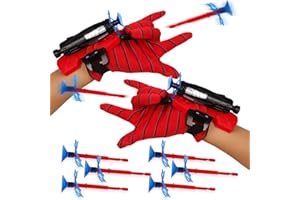 Gxhong Launcher Glove, Lanzador de Héroes, Lanza Telarañas Spiderman, Guantes de Lanzador de Spider-Man, Guante Hero Launcher, Juguetes Educativos Divertidos para Niños