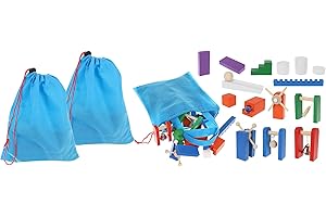 KRUZZEL Klocki Drewniane 1131 Elementów Domino Uk³adanka Kolorowe 9397