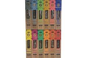 LAMARE Surtido de 12 Fragancias de Incienso Orgánico Artesanal – Hecho a Mano con Resina Natural y Aceites Esenciales – Ideal para Meditación, Relajación y Aromaterapia