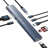 ACASIS DP Portlu USB C Hub, 4K Ekran Bağlantı Noktalı 10Gbps Multiport Adapt&ouml;r&uuml;, 3* USB3.2 Gen2+USB2.0 480M/bps Veri Bağlantı