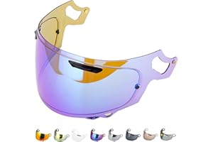 ‎EVERALO Everalo Kompatibel mit Arai Rx7v Visier - Vas v - Chaser X - Rx7x - Quantum X - Quantic - Signet X - Defiant X - Concept X - Profile V - Qv Pro Vas - Helmvisier Pinlock Ready (Blau)