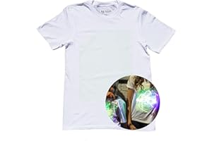 Illuminated Apparel Maglietta con Design interattivo con Luce Che brilla al Buio