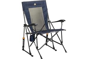 GCI Outdoor Roadtrip Rocker Tragbarer Outdoor-Schaukelstuhl mit Getränkehalter
