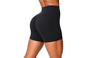 CRZ YOGA Womens Butterlift Butt Scrunch Booty Shorts No Front Seam High Waist Workout Leggings Gym Running Biker - 4''/6"