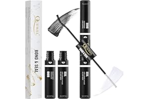 ‎QUEWEL QUEWEL Wimpern Kleber und Schuzter für Einzelne Wimpern, Wimpern Einzeln Lash Bond und Seal DIY Wimpern Extensions Glue Schutzanstrich Wasserfest Schnellstrocknend 72 Stunden Halt