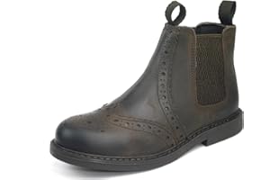 Frank James Cheltenham Boys Girls Brogue Chelsea Leather Jodphur Boots