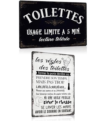 Antic Line Plaque place des amis bleue 15 * 21 Fer+papier