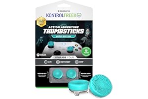KontrolFreek Lotus do kontrolera Xbox One i Xbox Series X, wydajność, 2 wklęsłe średnie, turkusowe/przezroczyste
