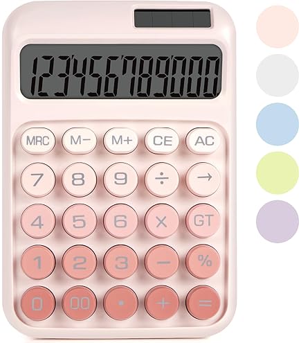 Calculator For School Cute Desktop Calculator - 12-Digit Large LCD, Big Buttons, Solar & Battery Dual Power, Blue For Office & School Desktop Calculator Big Buttons - View #9