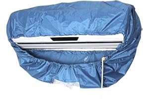 MOVKZACV - Copertura per la Pulizia del condizionatore d'Aria Divisa a Parete per la Pulizia dell'Aria condizionata, per Il Lavaggio della Polvere, Impermeabile, con Presa di Scarico