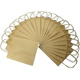 10 Sachets Cadeaux En Papier Kraft Avec Poignée - 16x12x5.7cm - Parfaits Pour Mariage, Anniversaire, Noël