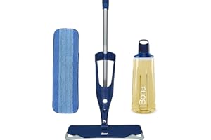 Bona Kit de mopa con Spray Suelos de Madera aceitada, mopas de Suelo Bona para Limpiar Suelos, Incluye 1 Cartucho líquido Limpiador de Suelos de Madera aceitada Bona de 850 ml y 1