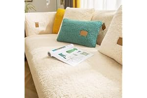CUGZUE Samt Sofabezug 1 2 3 4 Sitzer Sofaschoner rutschfest L Form Sofaüberwurf, Couch Bezug Ecksofa, Sofa Überzug Couchbezug U Form,Pets Dog Sofa Überwurf Sofaschutz Überwurfdecke,C-30x50cmpillowcase