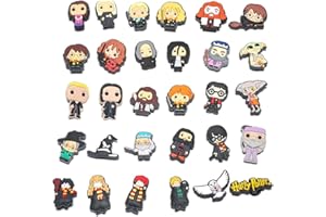 GRADESAFE 15, 30, Mixed, Girl Or Boy Superhero Famous Cute Cool Funny Random Colourful Shoe Charms Decorations For Croc Clog Shoes, Bracelet And Wristband For Women & Men No Duplicates