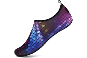 SAGUARO Homme Femme Chaussures d'eau de Sport Eté Aquatique Séchage Rapide Plage Surf Yoga Chaussons de Nager Aqua Water Shoes
