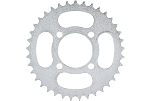 Qiilu 37 Teeth 428 Chain Rear Sprocket Cog Parts for Pit Trail Quad Dirt Bike ATV 110