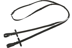 COVALLIERO KERBL Rênes Anti-Dérapants pour Cheval Noir/Brun 20mm 1 Unité