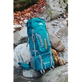 Kuara Kamp &Ccedil;antası 80 Litre Su ge&ccedil;irmez,Trekking &Ccedil;antası,Seyahat İ&ccedil;in İdeal Yeşil