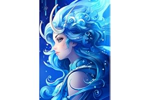 HAEPXYBY 5D Kit Peinture Diamant Adulte,Kit d'Art Mosaïque,Accessoires d'Art Diamant,fille - Thème,Convient pour la Décoration Murale Maison pour Adultes et Enfants Cadeau - 30x40cm