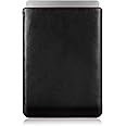 Casemade Real Leather Laptop Sleeve for MacBook Pro & Air Fits 13, 14, 15 & 16 Inch - Genuine Full Grain Leather with Soft Wool Lining (Black, 13-inch-Pro 2016-2023, Air M1/M2/M3)