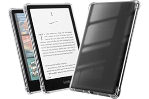 RSAquar Custodia Trasparente per 7-Pollici All-New Kindle Paperwhite (12ª Generazione-2024) da e Kindle Colorsoft Signature Edition 2024 - Custodia Posteriore in Silicone Leggero e Antigraffio
