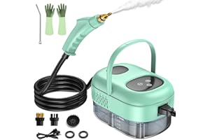CAYAMA Steam Cleaner, Handheld Steam Cleaner with Smart Touch, 3 Brush Heads, 2500W High Power Steam Cleaners for Stain Removal at Home, 1100ml Portable Steamers for Cleaning Car, Upholstery, Carpets