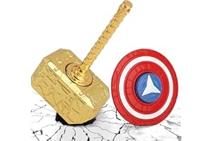 MECHANIKER Mjolnir Fidget Spinner Jouet pour Enfants et Adultes, Marteau de Thor, Spinner à Main, Porte-clés Transformable 2 en 1 en métal, Cadeau de Bureau Infinity Cube pour Anti-anxiété