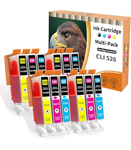 Lot De 2 Cartouches D'encre Compatibles CANON 526XL Magenta - Marque NOPAN-INK