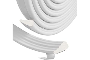 CONWANG Draft Excluder for Doors and Windows,Draught Excluder Tape,Door Draft Excluder Tape Window Insulation Foam Seal Strip,Window Draft Excluder Door Soundproofing Sealing Weather Strip（White,300CM）
