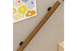 JIAJULASHOU123 Pasamanos Para Escaleras Pasamanos Escalera de Madera Barandilla de Escalera Interior Antideslizante Barandillas de Seguridad para Ancianos Niños Lofts Jardín (100cm)