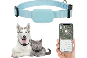 BLAUHAUS AIDODIA Collier GPS Chat Tracker – Tracker GPS Localisez Facilement Votre Chat ou Chien avec Apple Find & Bluetooth | sans Abonnement Mensuel | Compatible iOS et Android.(Bleu)