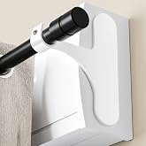 niffgaff Drill-Free Curtain Rod Holder for Blind Box - Self Adhesive Fixing, Set of 2 for 19-28mm Rods, Heavy Duty Metal, Qui