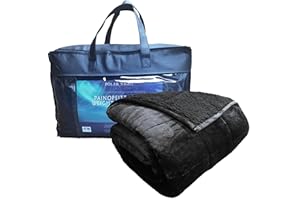 Polar Night Gewichtsdecke 135 x 200 cm 7kg Sherpa Fleece - Weighted Blanket Oeko-TEX® 100 Standard, Schwere Decke für tiefen Schlaf, Therapiedecke & Entspannungsdecke, Besser schlafen Heavy Bettdecke