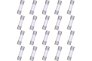 HUAREW F3.15AL250V 20 Stück 5x20mm flinke Glass icherung 3,15A 250V 0,2x0,78 Zoll zeitverzögerte Sicherung (Packung mit 20 Stück)