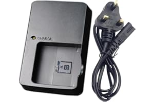 ROOXILOO BC-CSGB NP-BG1 NP-FG1 Battery Charger Compatible with Sony Cybershot DSC-HX5V,DSC-HX9V,DSC-W30,DSC-W35,DSC-W50,DSC-W55,DSC-W70,DSC-W80,DSC-H10,H20,H50,H55,H70,H90 Camera & 120cm AC Power Cord