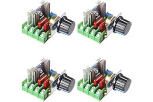 AOICRIE 4pcs AC 220V 2000W Voltage Regulator Scr Dimming Dimmers Motor Speed Controller Thermostat Voltage Regulator