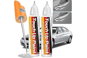 Galitoon Lackstift Auto, Autolackreparatur, 2-in-1-Autolackstift, schnelle und einfache Lösung zur Reparatur kleinerer Autokratzer, 0,8 fl oz Lackstift (Silber-2)