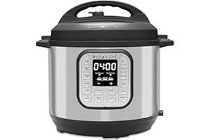 Instant Pot Duo Smart Cooker 7 in 1, da 5,7 litri, pentola a pressione, pentola a cottura lenta, pentola per riso, padella per sauté, macchina per yogurt, vaporiera e scaldavivande, in acciaio inossidabile spazzolato