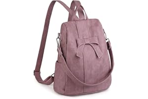 UTO damski plecak ANTIVOL torba na ramię PU skóra myta wymienny Bowknot zamek błyskawiczny z tyłu