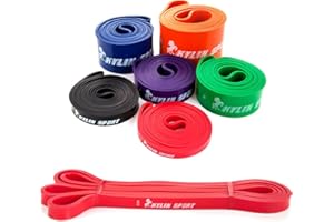 KYLIN SPORT Resistance Band Assisted Pull Up Bands Training Yoga Pilates Elastic Loop Stretch for Cross Workout Gymnastics Power-Lifting