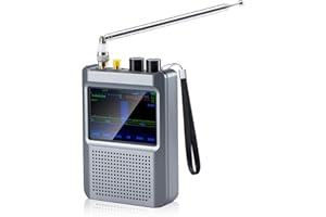 AURSINC Malahit DSP2 Receptor de Radio SDR Última versión 2.4 Receptor de Radio de Todas Las Bandas 10kHz-2GHz Am SSB DSB CW NFM WFM con Batería de 5000mAh (Amplificador Incorporado)