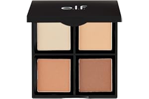 ‎E.L.F. e.l.f. Contour Palette, Modellieren, Formen, Definieren & Beleuchten, Aufhellend mit einem Satin-Finish, Light/Medium