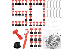 ANBEEISS System poziomowania płytek, 252 szt., podkładki dystansowe do płytek 2–8 mm, stalowe płytki dystansowe w kształcie litery T, narzędzia do układania płytek i akcesoria do ścian lub podłóg, w zestawie 2