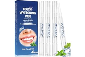 MALLBAOLA Stylo Blanchiment Dents(4 Pièce), Gel Blanchissant pour Dents, Kit Blanchiment Dentaire, Blanchir Les Dents Rapidement, Blanchisseur De Dents Instantanée, Efface Taches & Décolorations