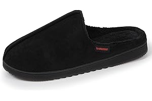 Isotoner Chaussons pantoufles Mules homme suédine, confortables