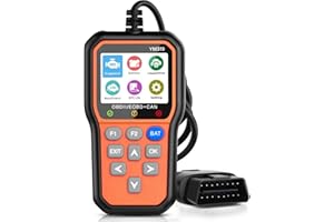 FRESUM OBD2 Diagnosegerät Scanner YM319 Unterstützt Cloud-Druck & Farbdisplay Codeleser, Einfache Einrichtung, Klare Motorfehlerleuchte, Live Daten, Standbild, Liest Spannung/Lebensdauer, 2024 (Orange)