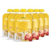 by Amazon Organic Apple, Banana and Oat Puree Bags - 6 x 90g - Previously Mama Bear