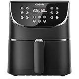 COSORI Air Fryer with 100 Recipes Cookbook, XXL 5.5L Oil Free Air Fryers for Home Use, 11 Presets, Preheat & Shake Reminder, 