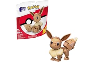MEGA Pokémon - Eevee da Costruire e Collezionare con 215 Pezzi, Giocattolo per Bambini 7+ Anni, HDL84